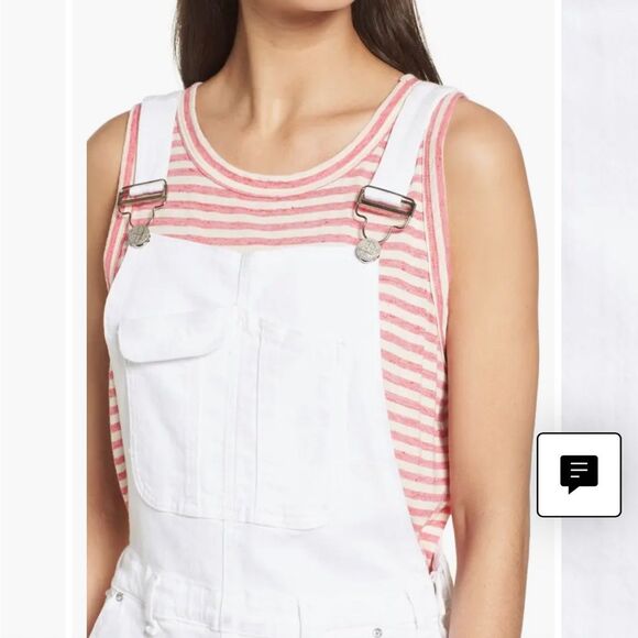 McGuire Uma Denim Skirtall in Optic White XS - Picture 2 of 13